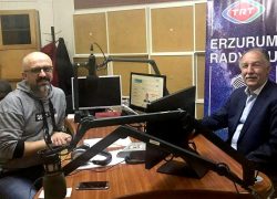Fırat, TRT Erzurum Radyosu’nun canlı yayın konuğu oldu